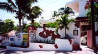 View from the street of the Hotel CASA COCO - Boca Chica - Dominican Republic